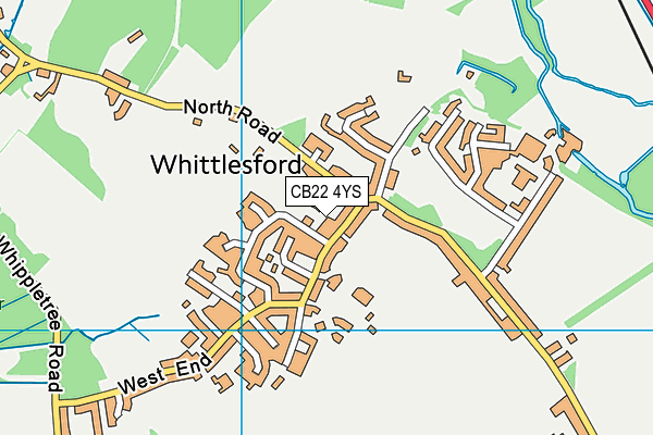 CB22 4YS map - OS VectorMap District (Ordnance Survey)