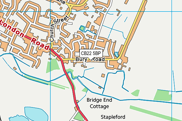 Map of STAPLEFORD DBA LIMITED at district scale