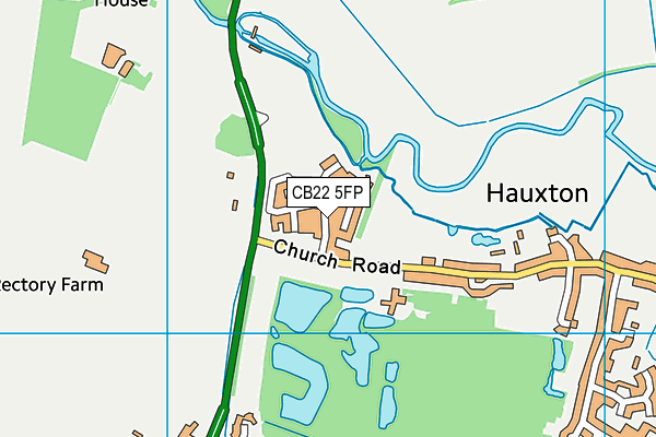 CB22 5FP map - OS VectorMap District (Ordnance Survey)