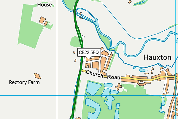 CB22 5FQ map - OS VectorMap District (Ordnance Survey)