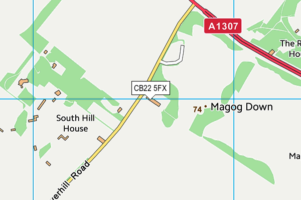 CB22 5FX map - OS VectorMap District (Ordnance Survey)