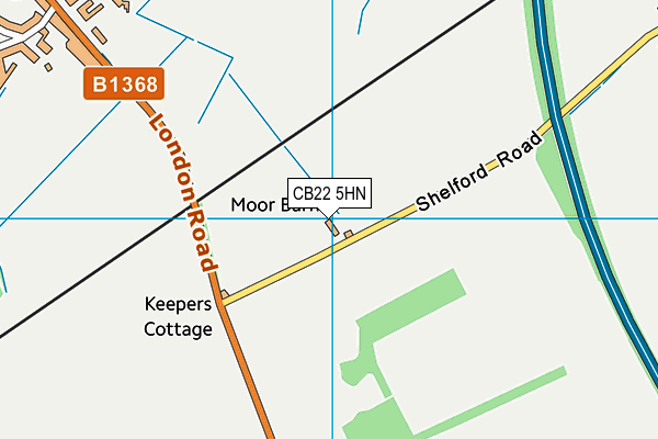 CB22 5HN map - OS VectorMap District (Ordnance Survey)