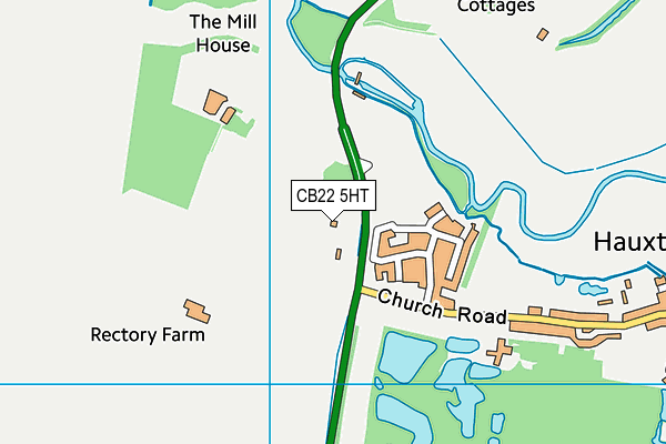 Hauxton Sports Ground map (CB22 5HT) - OS VectorMap District (Ordnance Survey)