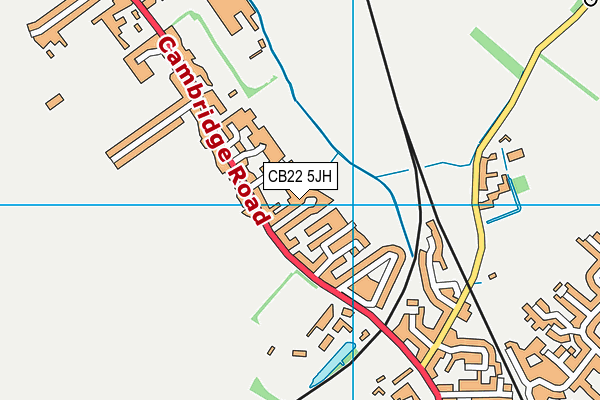 CB22 5JH map - OS VectorMap District (Ordnance Survey)