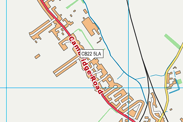 CB22 5LA map - OS VectorMap District (Ordnance Survey)