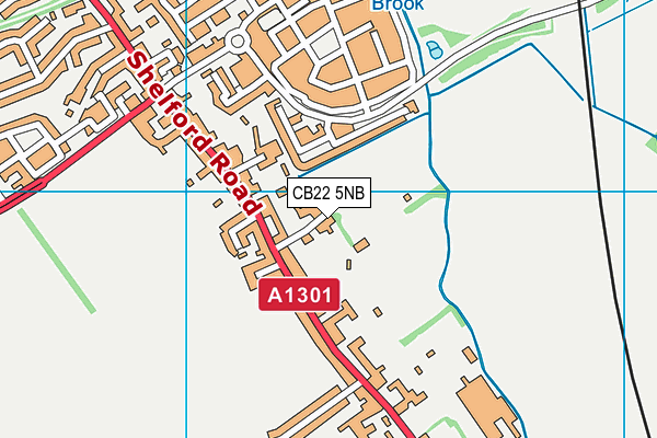 CB22 5NB map - OS VectorMap District (Ordnance Survey)