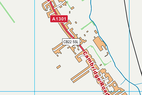 CB22 5SL map - OS VectorMap District (Ordnance Survey)