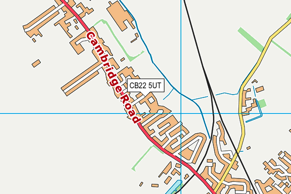 CB22 5UT map - OS VectorMap District (Ordnance Survey)