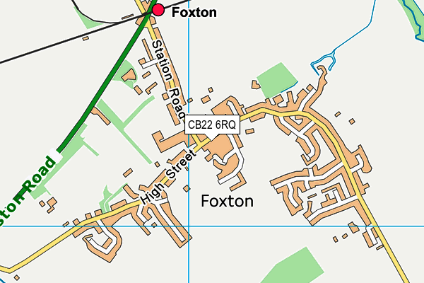 CB22 6RQ map - OS VectorMap District (Ordnance Survey)