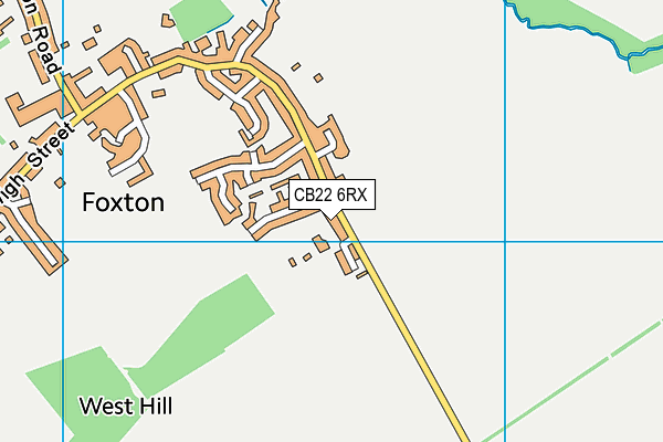 CB22 6RX map - OS VectorMap District (Ordnance Survey)