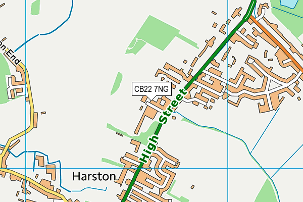 CB22 7NG map - OS VectorMap District (Ordnance Survey)