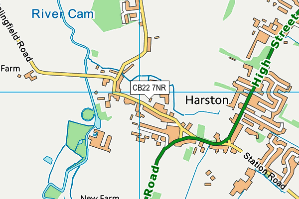 CB22 7NR map - OS VectorMap District (Ordnance Survey)