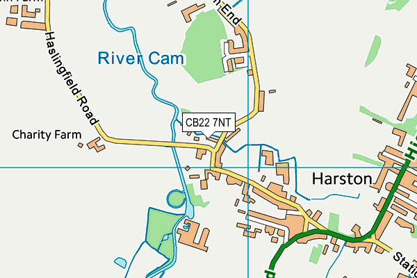 CB22 7NT map - OS VectorMap District (Ordnance Survey)