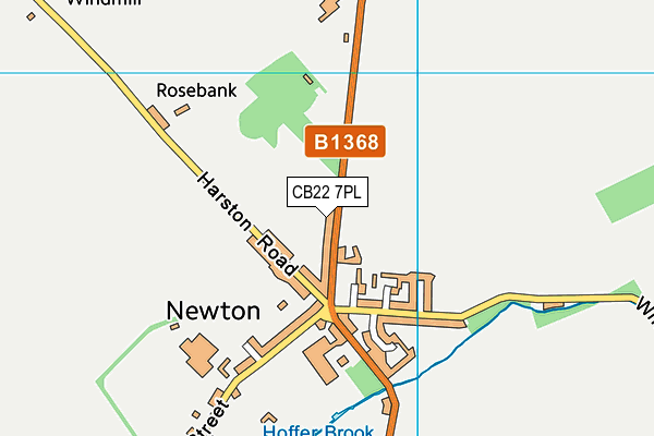 CB22 7PL map - OS VectorMap District (Ordnance Survey)