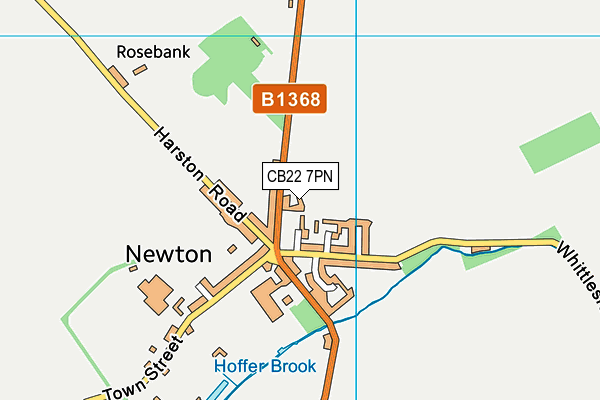 CB22 7PN map - OS VectorMap District (Ordnance Survey)