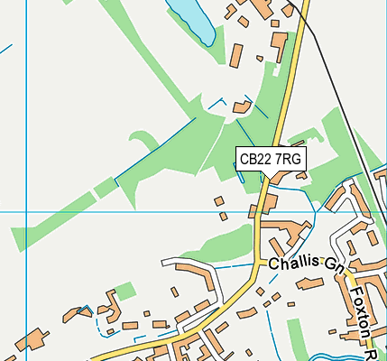 Barrington CofE VC Primary School map (CB22 7RG) - OS VectorMap District (Ordnance Survey)
