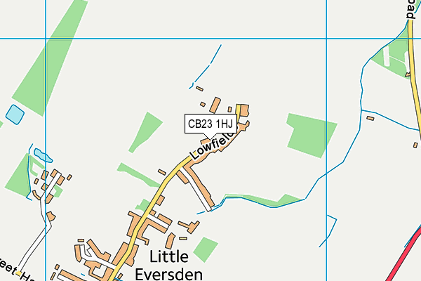 CB23 1HJ map - OS VectorMap District (Ordnance Survey)