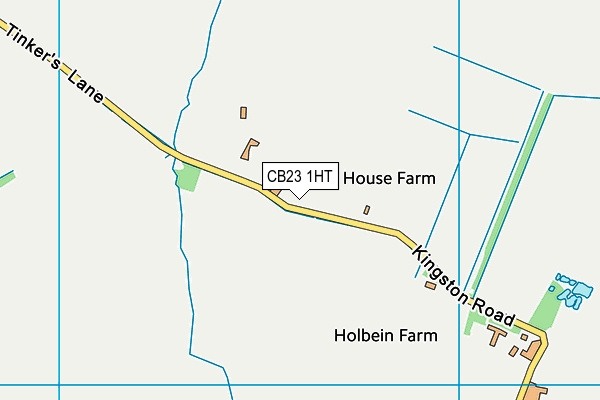 CB23 1HT map - OS VectorMap District (Ordnance Survey)