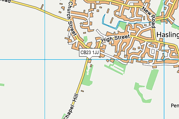 CB23 1JJ map - OS VectorMap District (Ordnance Survey)