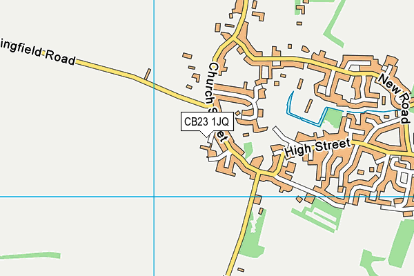 CB23 1JQ map - OS VectorMap District (Ordnance Survey)