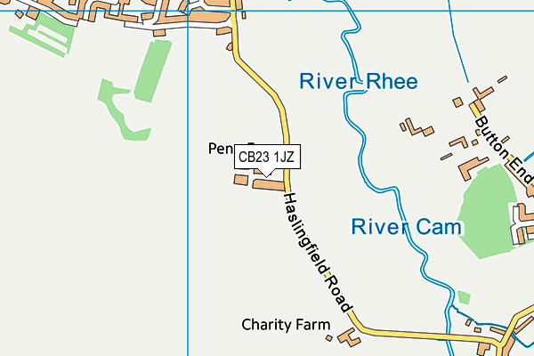 Map of CHAVEREYS (CAMBRIDGE) LTD at district scale