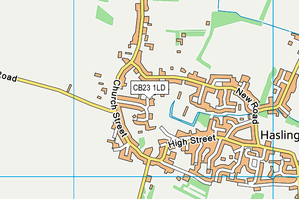 CB23 1LD map - OS VectorMap District (Ordnance Survey)