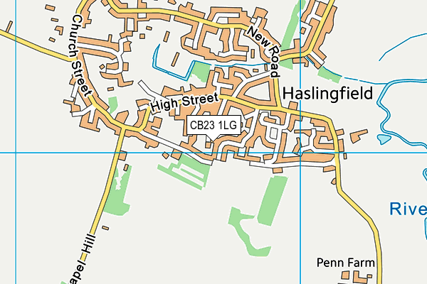 CB23 1LG map - OS VectorMap District (Ordnance Survey)