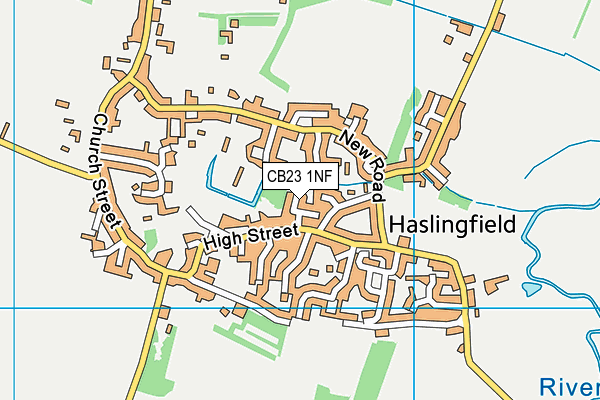 CB23 1NF map - OS VectorMap District (Ordnance Survey)