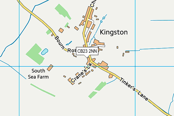 CB23 2NN map - OS VectorMap District (Ordnance Survey)