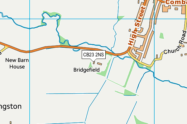 CB23 2NS map - OS VectorMap District (Ordnance Survey)