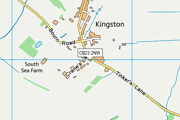 CB23 2NW map - OS VectorMap District (Ordnance Survey)