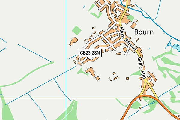 CB23 2SN map - OS VectorMap District (Ordnance Survey)