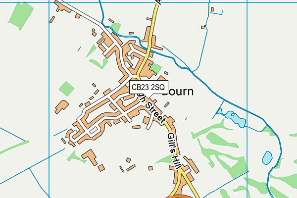 CB23 2SQ map - OS VectorMap District (Ordnance Survey)