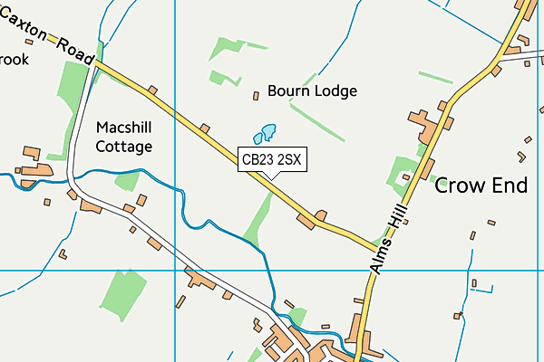 CB23 2SX map - OS VectorMap District (Ordnance Survey)