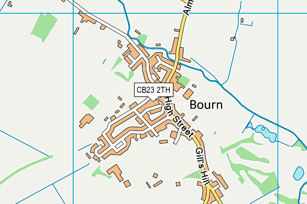 CB23 2TH map - OS VectorMap District (Ordnance Survey)