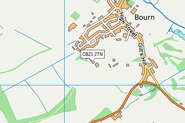 CB23 2TN map - OS VectorMap District (Ordnance Survey)