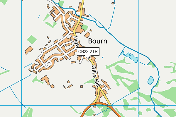 CB23 2TR map - OS VectorMap District (Ordnance Survey)