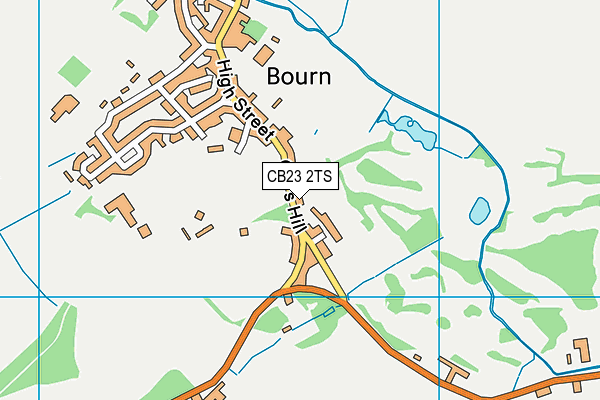 CB23 2TS map - OS VectorMap District (Ordnance Survey)