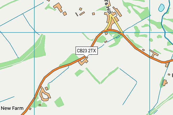 CB23 2TX map - OS VectorMap District (Ordnance Survey)