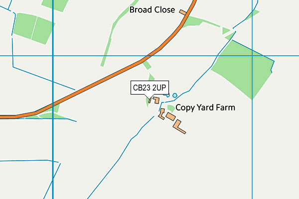CB23 2UP map - OS VectorMap District (Ordnance Survey)