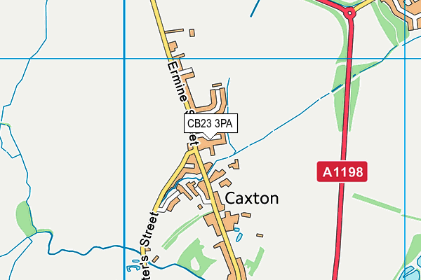 CB23 3PA map - OS VectorMap District (Ordnance Survey)