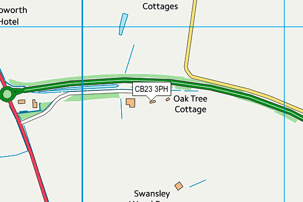 CB23 3PH map - OS VectorMap District (Ordnance Survey)