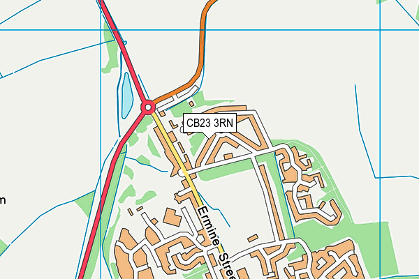 CB23 3RN map - OS VectorMap District (Ordnance Survey)