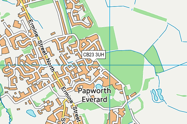 CB23 3UH map - OS VectorMap District (Ordnance Survey)