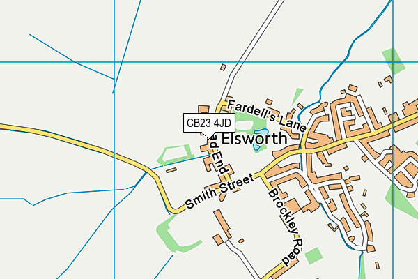 Elsworth CofE VA Primary School map (CB23 4JD) - OS VectorMap District (Ordnance Survey)