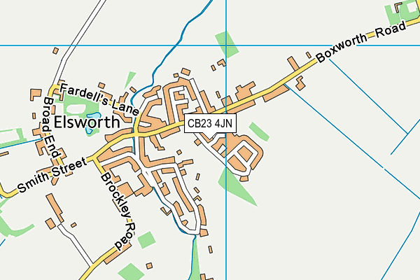 CB23 4JN map - OS VectorMap District (Ordnance Survey)