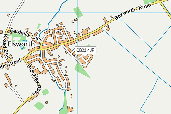CB23 4JP map - OS VectorMap District (Ordnance Survey)