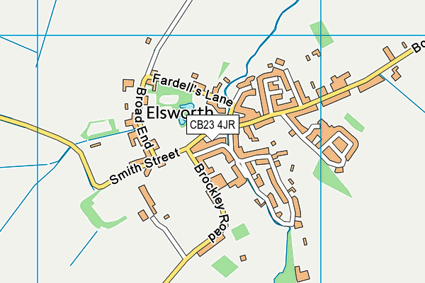 CB23 4JR map - OS VectorMap District (Ordnance Survey)