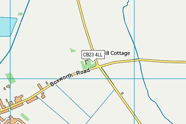 CB23 4LL map - OS VectorMap District (Ordnance Survey)