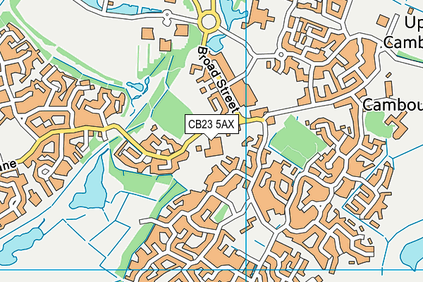 Monkfield Park Primary School map (CB23 5AX) - OS VectorMap District (Ordnance Survey)
